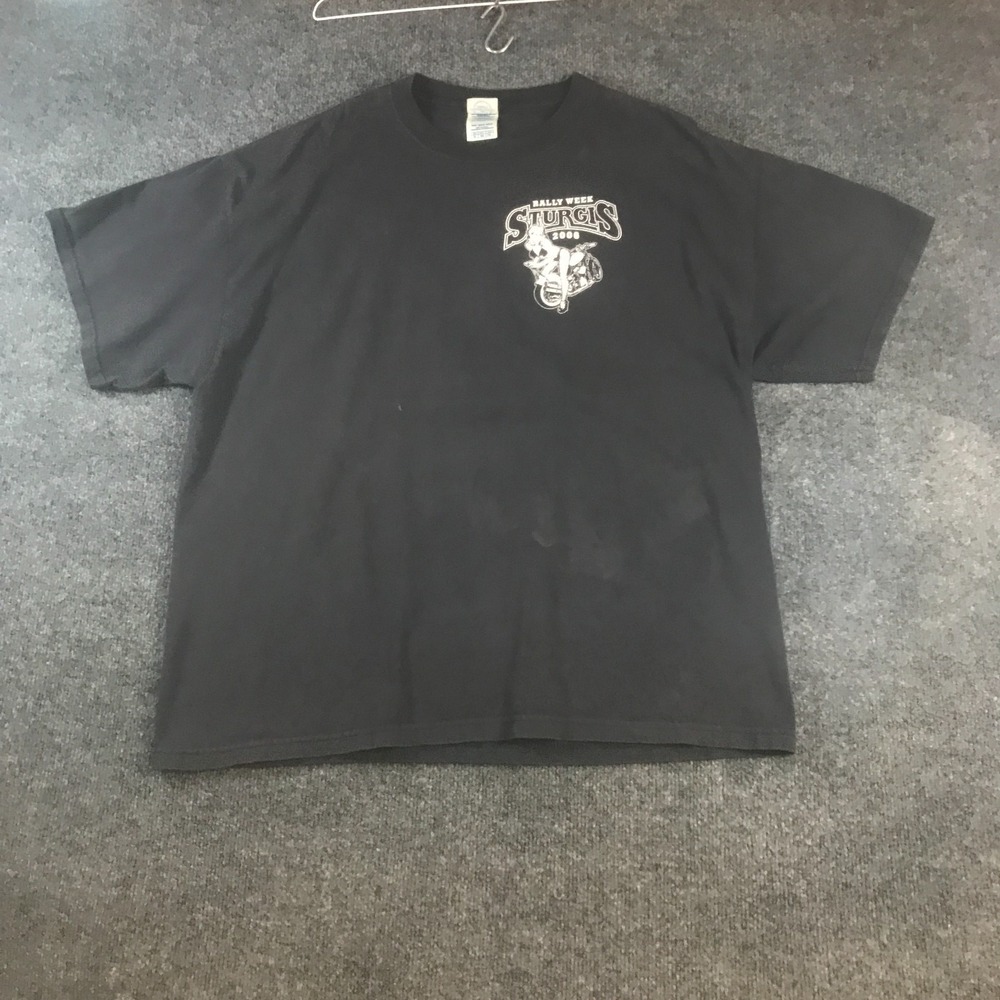 VTG Delta What Happens in Sturgis Rally Week 2006 T Shirt Mens XL Black Graphic